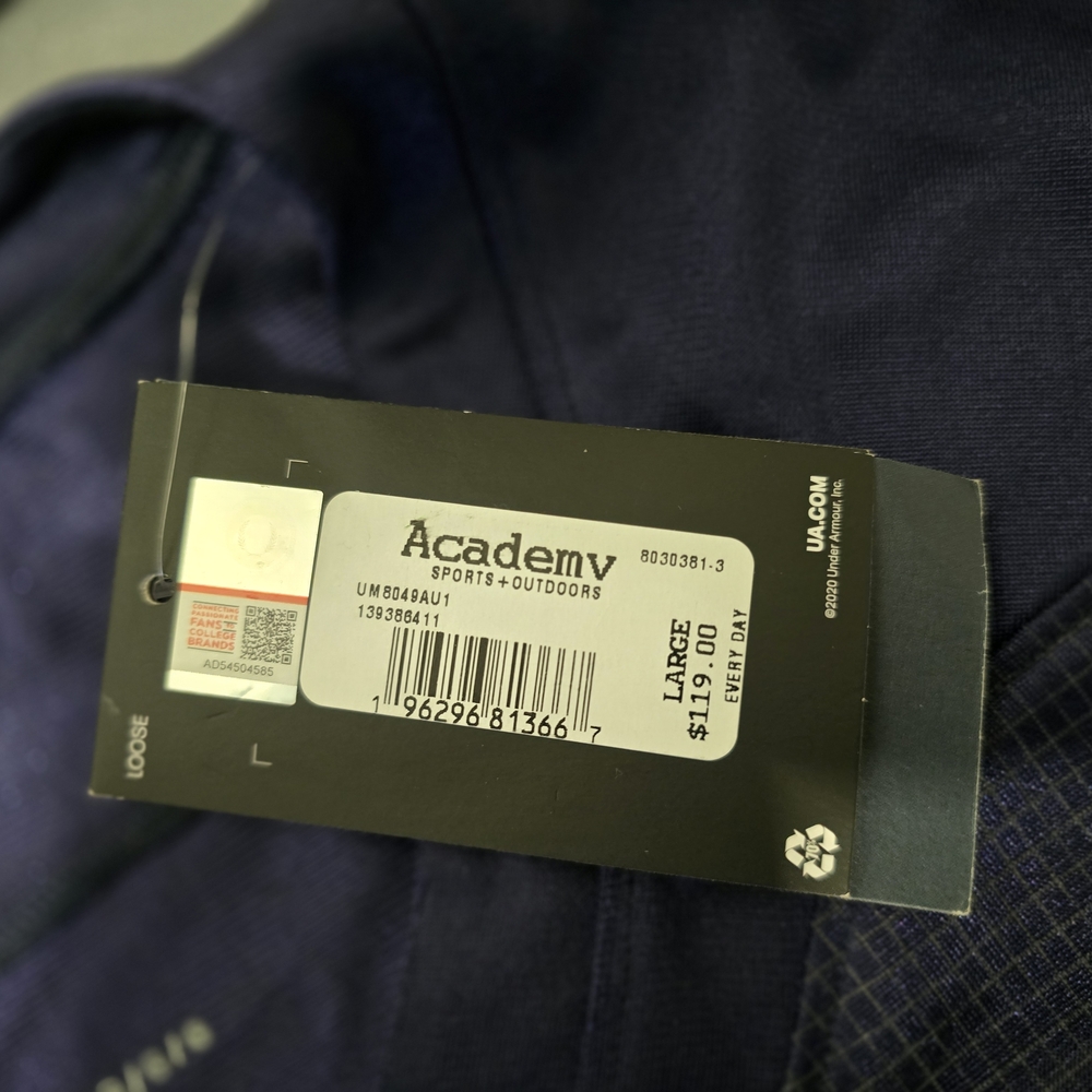 Under Armour Men's Navy Auburn Shirt - Picture 2 of 7